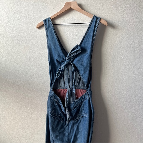 9. Free People Denim Jumpsuit - Picture 4 of 6